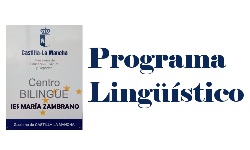 Cartel programa lingüístico