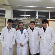 Equipo del IES María Zambrano para la EUSO con su tutor Dr. Francisco Martín Alfonso